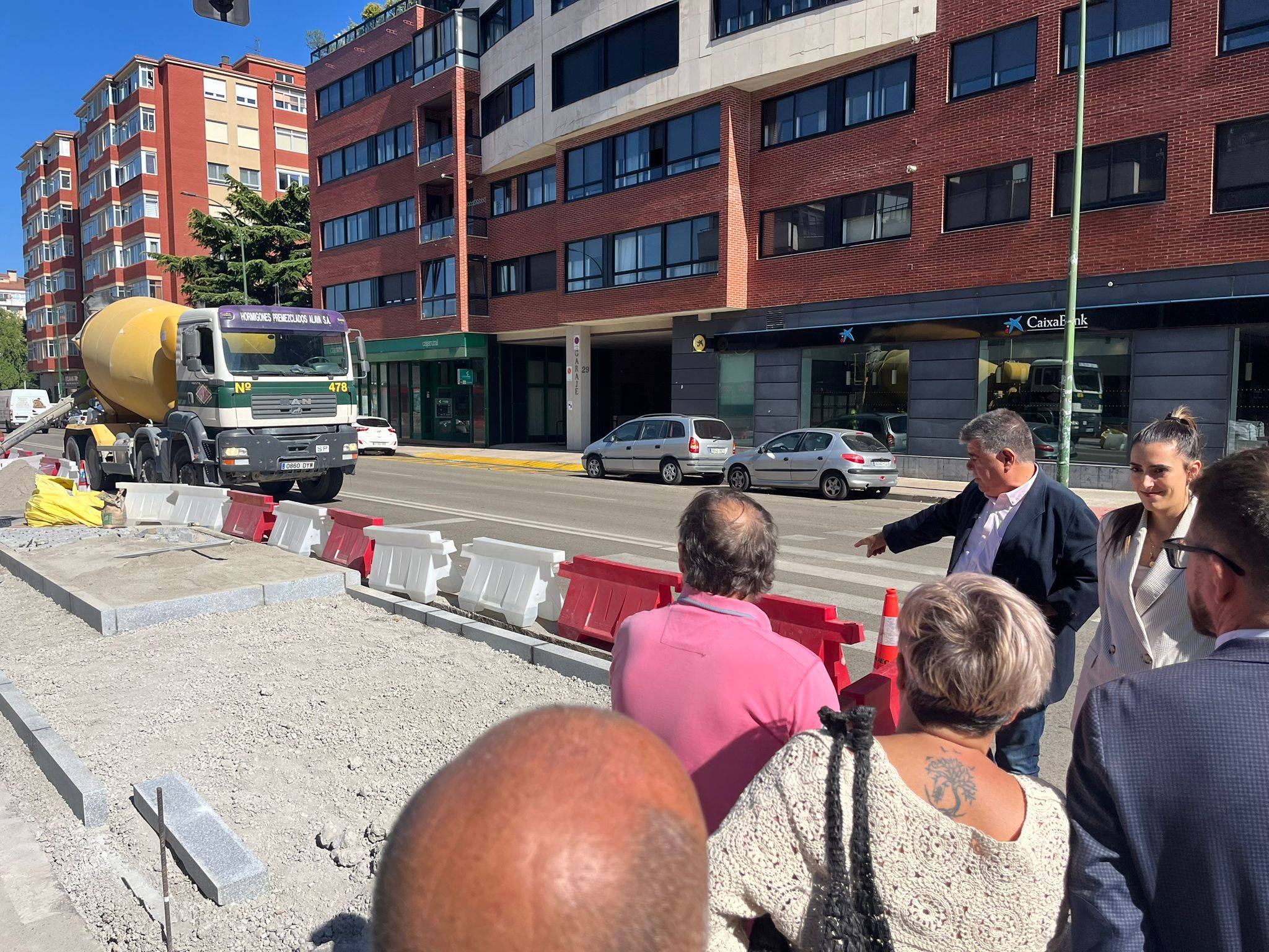 Visita obras carril bici Avenida Constitución Española Manso